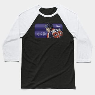 Wayne Gretzky Edmonton Vintage Stripe Baseball T-Shirt